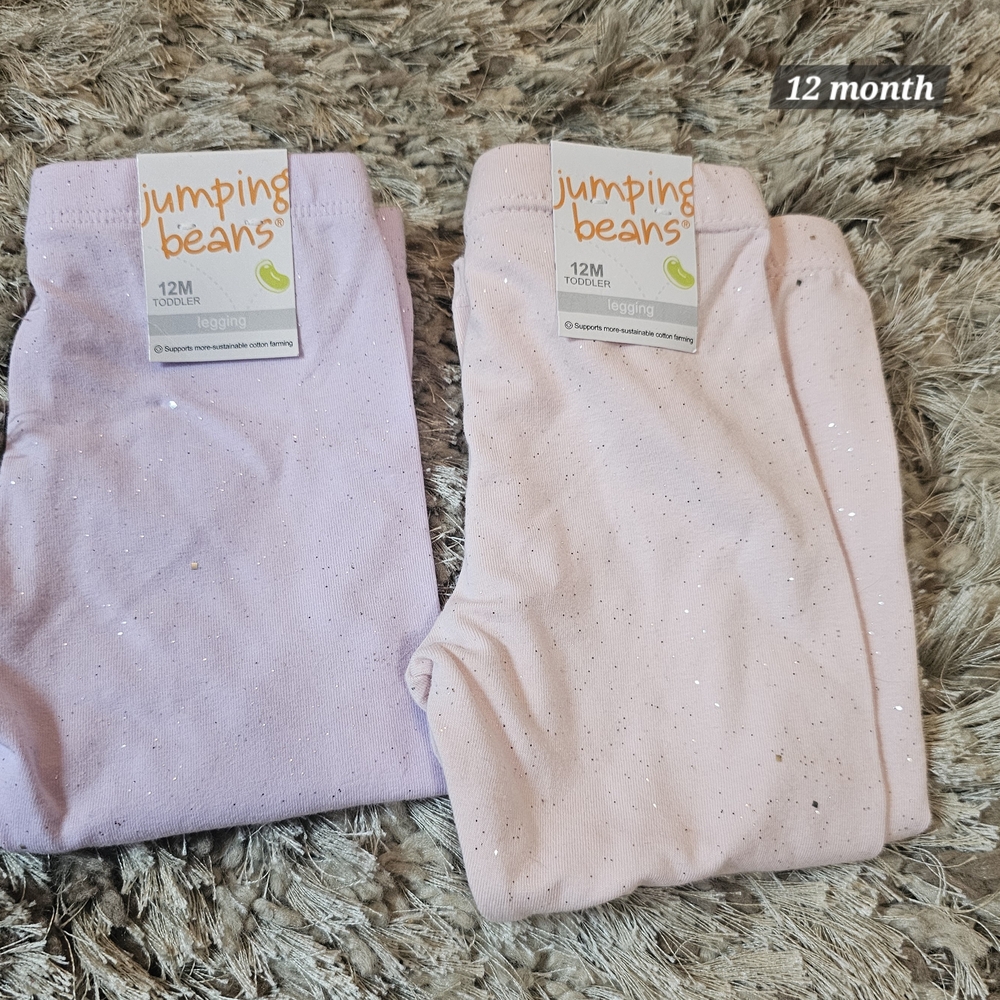 Jumping Beans Kids Bottoms in Light Purple and Pink